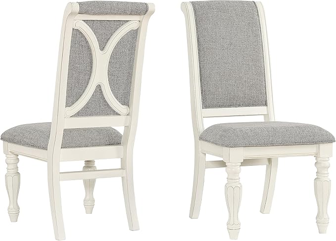 NicBex Haerin-SD-00173-LWJ Dining Chairs, 18.8"x26"x42.5", Off-White - LeafyLoom