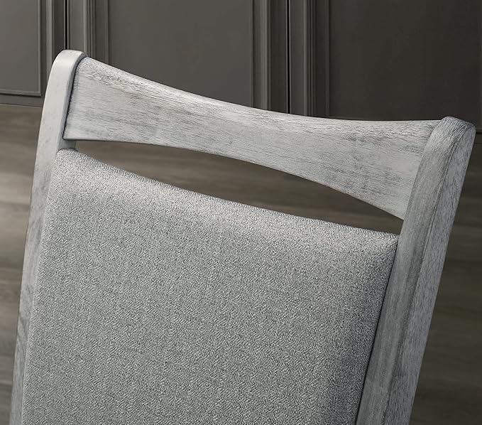 NicBex Haerin-SD-00171-LWJ Dining Chairs, 18"x20"x39", Rustic White - LeafyLoom