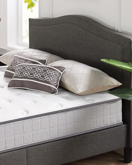 ZINUS 10 Inch Comfort Support Cooling Gel Hybrid Mattress, Queen, Tight Top Innerspring Mattress, Motion Isolating Pocket Springs, Mattress in A Box - LeafyLoom