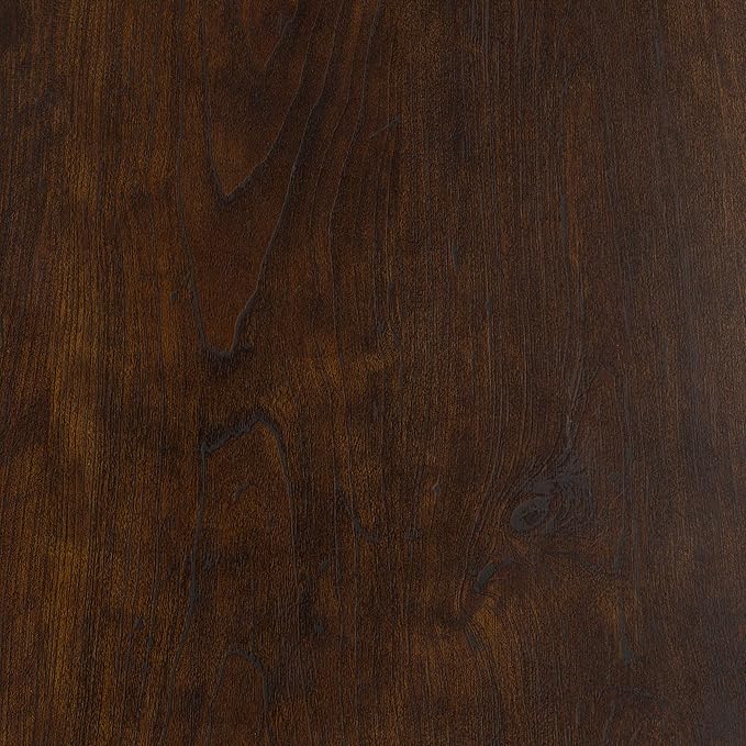 Walker Edison Rustic Farmhouse Wood Computer Writing Desk Home Office Workstation Small, 46 Inch, White Oak and Brown - LeafyLoom