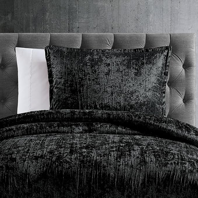 Riverbrook Home Turin Comforter Set, Twin, Black, 2-Piece Set - LeafyLoom