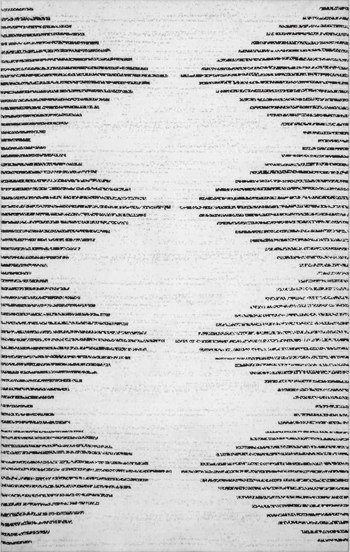 nuLOOM Romina Machine Washable Diamond Stripes Runner Rug, 2' 6" x 8', Ivory, Rectangular, 0.1" Thick - LeafyLoom