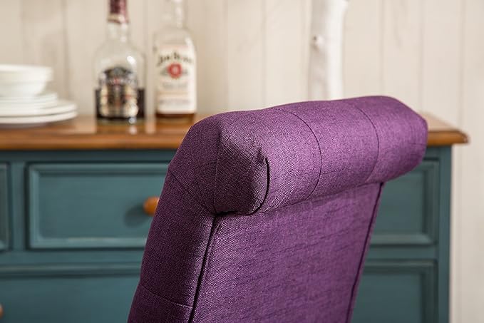 NicBex Haerin-SD-00143-LWJ Dining Chairs, 26"x18"x39.2", Purple - LeafyLoom