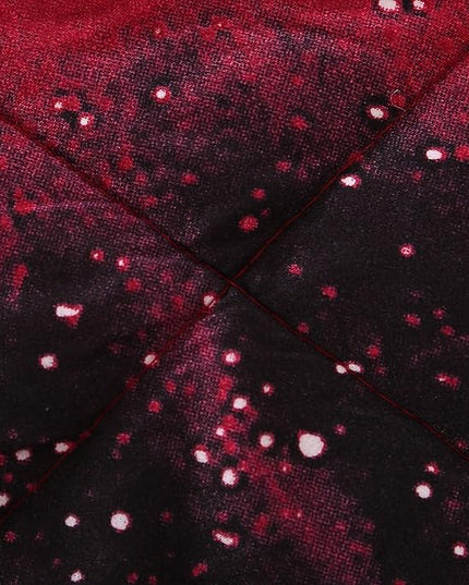 Wowelife Galaxy Bedding Sets for Boys and Girls 5-Piece Full, Premium Galaxy Bed in a Bag Red, 3D Galaxy Comforter Set, Comfortable and Soft Kids Bedding Set - LeafyLoom
