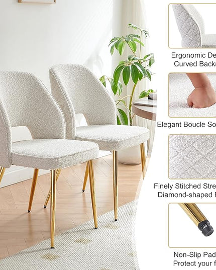 NicBex Haerin-SD-00326-LWJ Dining Chairs, 20.1"x24.2"x31.7", Off White - LeafyLoom