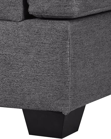 Modern Upholstered, Extra Wide Chaise Lounge Couch Large U-Shape Sectional Sofa, Grey-b - LeafyLoom