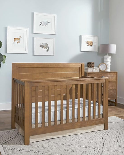DaVinci Fairway 4-in-1 Convertible Crib in Stablewood, Greenguard Gold Certified - LeafyLoom
