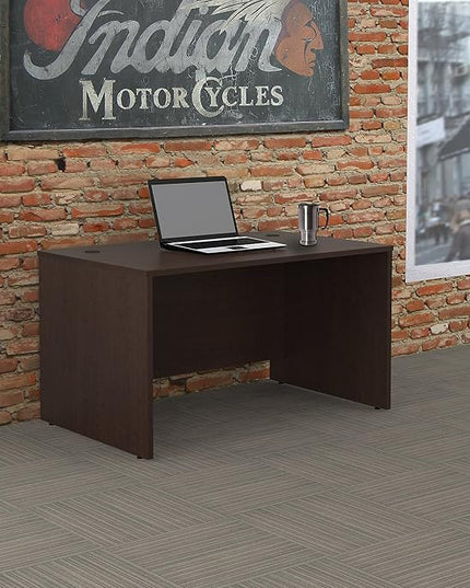 Bush Business Furniture Series C Shell Desk, 48W x 30D, Mocha Cherry - LeafyLoom