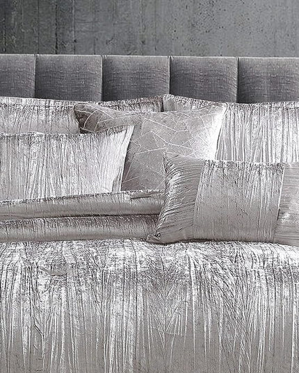 Riverbrook Home Turin Comforter Set, Twin, Silver, 6-Piece Set - LeafyLoom