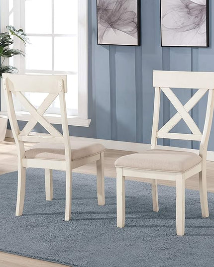 NicBex Haerin-SD-00175-LWJ Dining Chairs, 23.5"x18.3"x38.8", White - LeafyLoom
