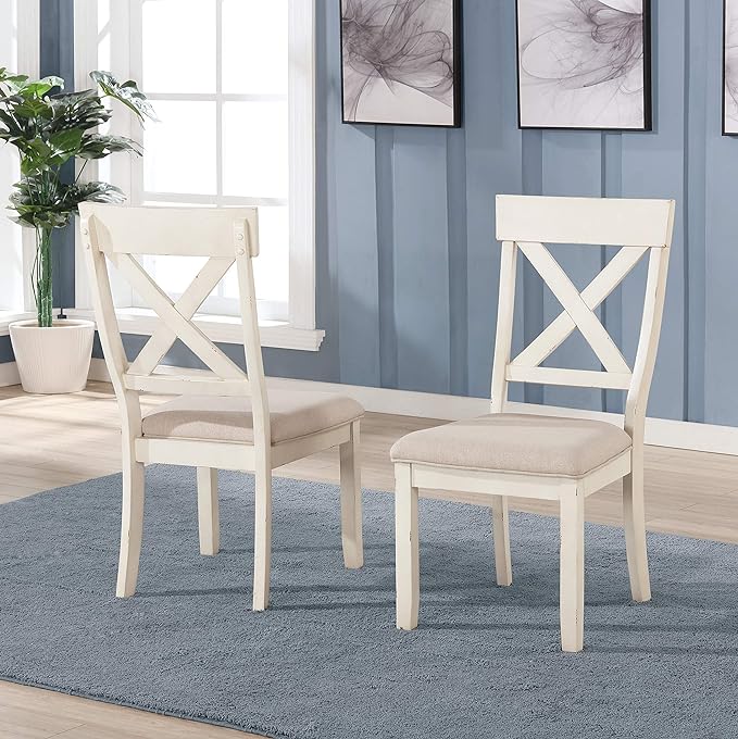 NicBex Haerin-SD-00175-LWJ Dining Chairs, 23.5"x18.3"x38.8", White - LeafyLoom
