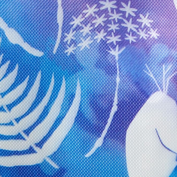 Idea Nuova Frozen 2 Kids Nylon Bean Bag Chair with Piping & Top Carry Handle with Olaf Graphics, Anna & Elsa, Purple, Large - LeafyLoom
