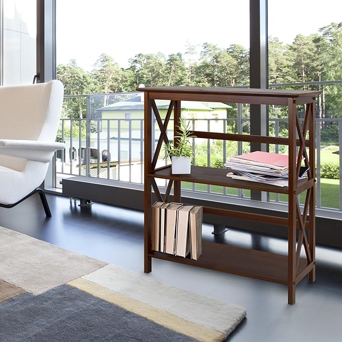 Casual Home Shelf Bookcase - LeafyLoom