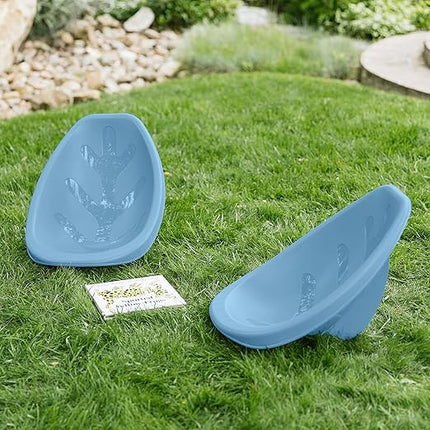 ECR4Kids Leaf Floor Seat, Rocker Chair, Powder Blue, 6-Piece - LeafyLoom