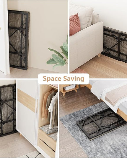 Elephance Folding Desk Writing Computer Desk for Home Office, No-Assembly Study Office Desk Foldable Table for Small Spaces - LeafyLoom