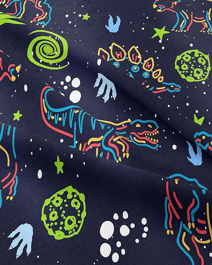 NINENINE Dinosaur Comforter Sets for Boys,Kids Dinosaur Bedding Set,Twin Size Bedding Sets for Boys Kids,Dark Blue Comforter Set with 1 Comforter 1 Pillowcase… - LeafyLoom