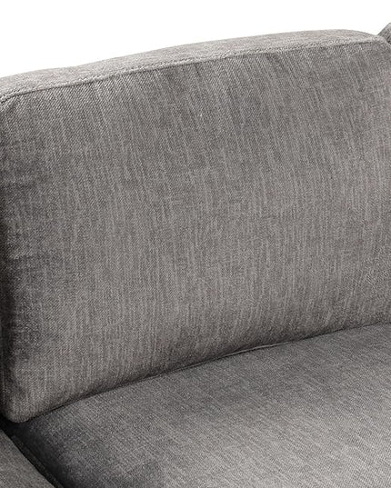 122.1" Modern U-Shape Sectional Sofa with Right Side Chaise & Removable Ottoman, Velvet Upholstered Couch w/ 3 Pillows, for Living Room, Apartment, 122.1 Inch, Dark Gray - LeafyLoom