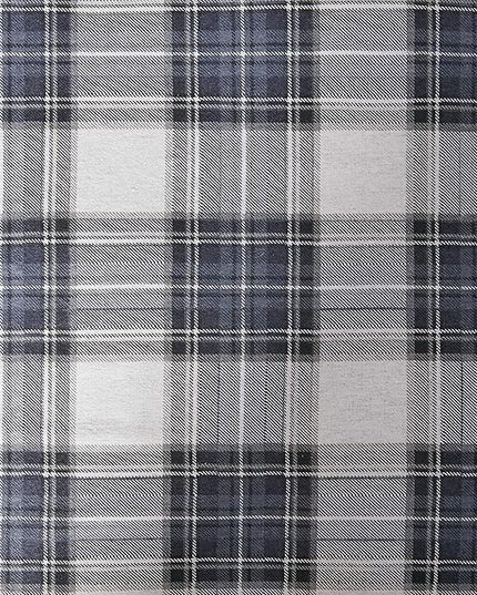 Comfort Spaces Cotton Flannel Breathable Warm Deep Pocket Sheets With Pillow Case Bedding, Twin, Scottish Plaid Blue, 3 Piece - LeafyLoom