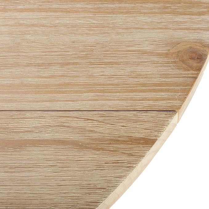 Safavieh Home Forest Traditional Rustic Natural Drop Leaf Dining Table - LeafyLoom