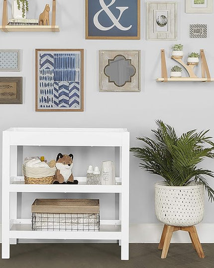 Nursery Essentials Bundle of Dream On Me Ridgefield 5-in-1 Convertible Crib, Dream On Me Ridgefield Changing-Table, with a Dream On Me Honeycomb Orthopedic Firm Fiber Standard Crib Mattress - LeafyLoom