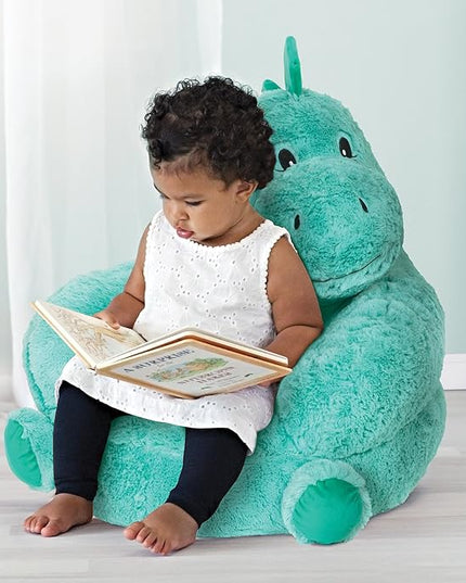 Trend Lab Dinosaur Toddler Chair Plush Character Kids Chair Comfy Furniture Pillow Chair for Boys and Girls, 21 x 19 x 19 inches - LeafyLoom