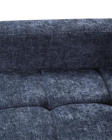 89'' L Shaped Upholstered Convertible Sleeper Sectional Sofa with Storage Chaise and Pull-Out Bed, 3-Seat Reversible Corner Couches for Living Rooms, Offices, Apartment, Blue, 89 Inch - LeafyLoom