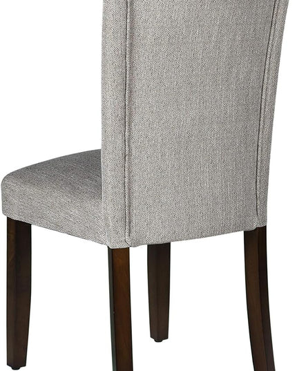 HomePop Parsons Classic Upholstered Accent Dining Chair, Single Pack, Light Grey - LeafyLoom