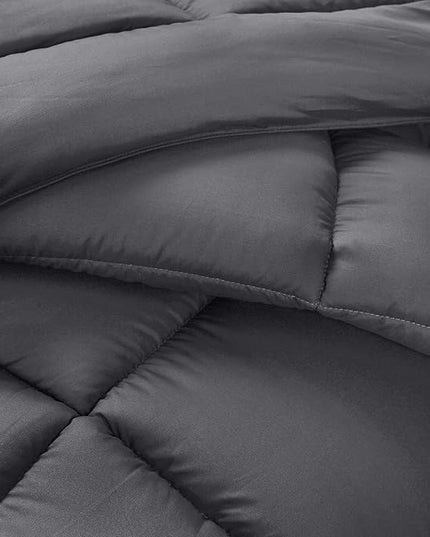 Utopia Bedding Twin Comforter Set Kids with 1 Pillow Sham, Bedding Comforter Sets, Down Alternative Grey Comforter, Soft and Comfortable, Machine Washable (Pack of 6) - LeafyLoom