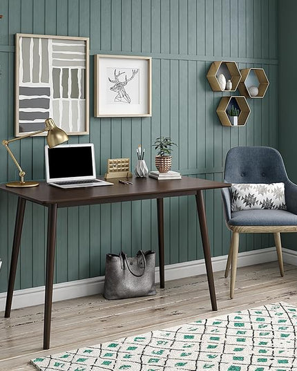 Novogratz Brittany, Walnut Desk - LeafyLoom