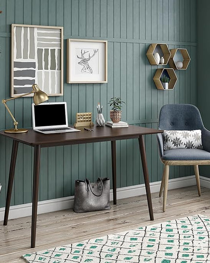Novogratz Brittany, Walnut Desk - LeafyLoom