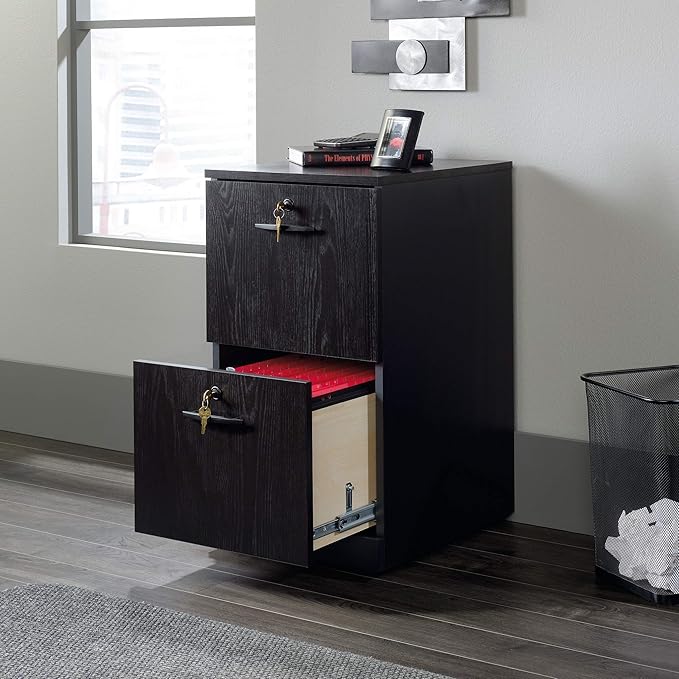 Sauder County Line Dresser, L: 15.55" x W: 19.45" x H: 28.54", Bourbon Oak Finish - LeafyLoom