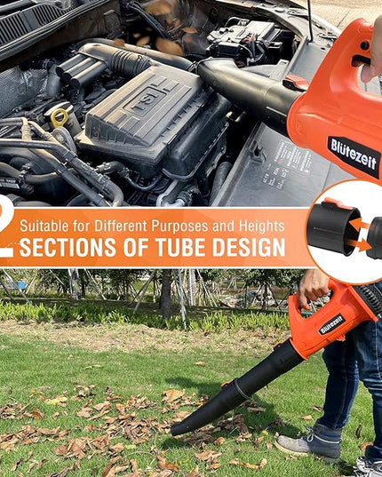 Cordless Leaf Blower - 21V Electric Yard Blower 350CFM 150MPH with 4.0Ah Battery & Charger, 6-Speed Adjustable for Lawn Care, Snow Blowing, Debris & Dust - LeafyLoom