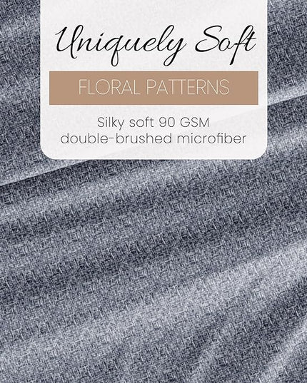 Linen Market 4 Piece Queen Bedding Sheet Set (Light Blue Chambray) - Sleep Better Than Ever with These Ultra-Soft & Cooling Bed Sheets for Your Queen Size Bed - Deep Pocket Fits 16" Mattress - LeafyLoom