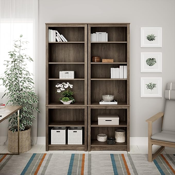 Prepac Prepac Home Office Tall 6-Shelf Bookcase - LeafyLoom