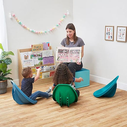 ECR4Kids Leaf Floor Seat, Rocker Chair, Contemporary, 6-Piece - LeafyLoom