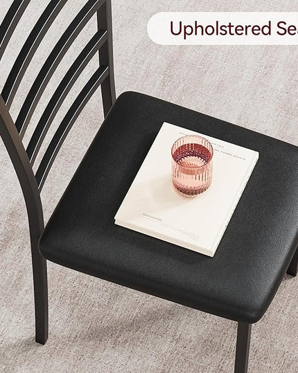 IDEALHOUSE Table for 2 Kitchen-and-Dining-Room-Sets, 29.1329.1329.93, Black - LeafyLoom