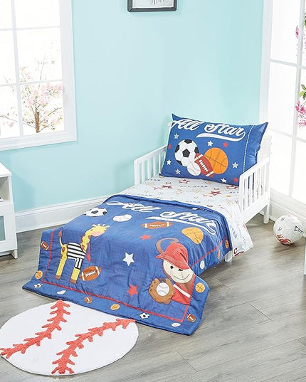 Hand Tufted Baseball Bedroom or Bathroom Rug - 25 in. Round; 100% Cotton Kids Bathroom Mat; Decorative Kids Area Rug - LeafyLoom