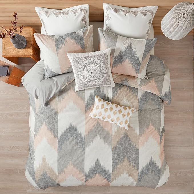INK+IVY Alpine Comforter Mini Set, King/Cal King, Blush - LeafyLoom