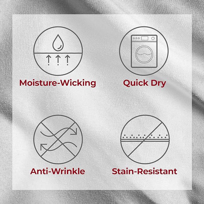 Mellanni Extra Deep Full Sheets - 4 PC Iconic Collection Bedding Sheets & Pillowcases - Hotel Luxury, Ultra Soft, Cooling Bed Sheets - Extra Deep Pocket up to 21 inch (Full, Light Gray) - LeafyLoom