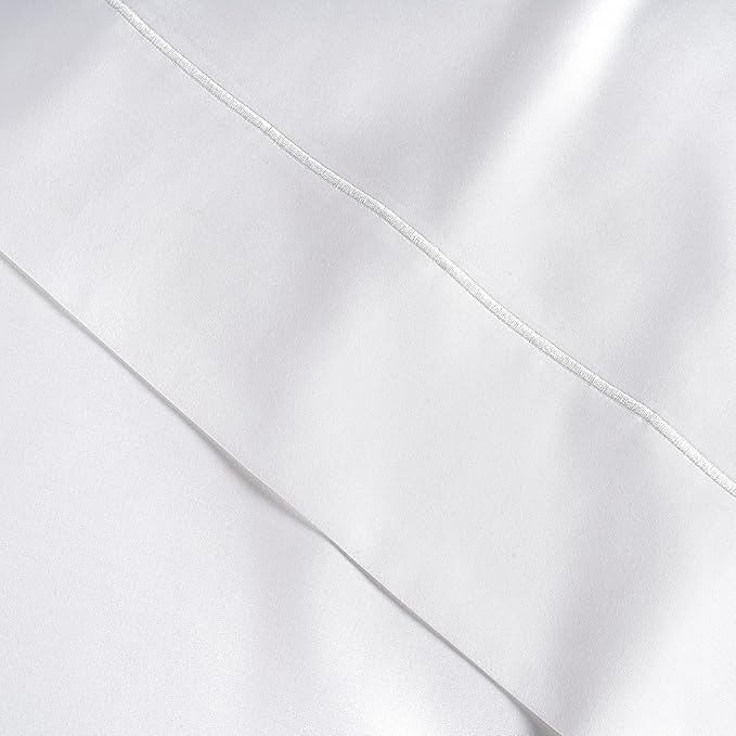 LANE LINEN 100% Egyptian Cotton Twin Sheets Set (3 PC) – 1000 Thread Count – Sateen Weave – Ultra Soft Twin Bed Sheets – Luxury Hotel Bedding – Twin Size Sheets Set with Deep Pockets – White - LeafyLoom