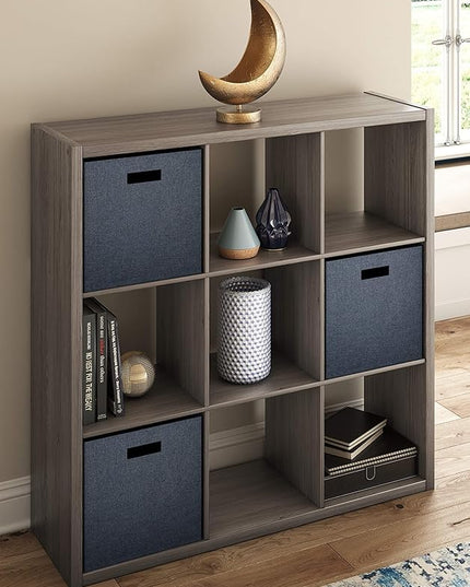 ClosetMaid 9 Cube Open Back Storage, Graphite Gray - LeafyLoom