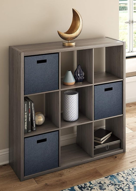ClosetMaid 9 Cube Open Back Storage, Graphite Gray - LeafyLoom
