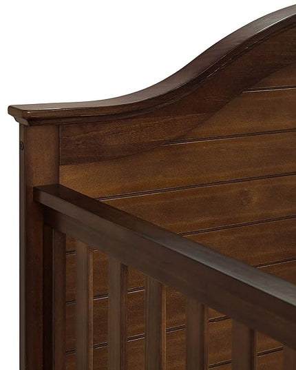 Carter's by DaVinci Nolan 4-in-1 Convertible Crib in Espresso, Greenguard Gold Certified, 57.5x30.8x47 Inch (Pack of 1) - LeafyLoom