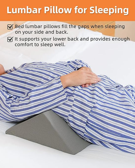 Bed Wedges & Body Positioners (3 in 1), 40 Degree Wedges for Bed Positioning,Positioning Pillows for Elderly, Wedge Pillow for Bed Sores, Side Sleeping, After Surgery, Knees Elevated,Back Pain - LeafyLoom