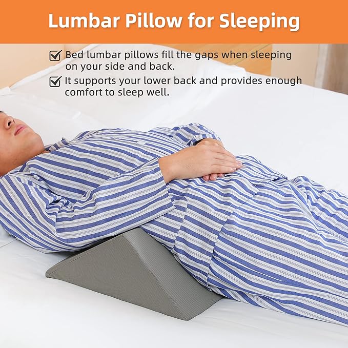 Bed Wedges & Body Positioners (3 in 1), 40 Degree Wedges for Bed Positioning,Positioning Pillows for Elderly, Wedge Pillow for Bed Sores, Side Sleeping, After Surgery, Knees Elevated,Back Pain - LeafyLoom