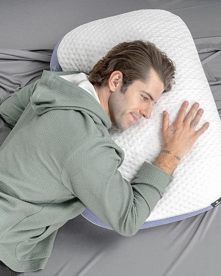 Bedgear Balance 3.X Cuddle Curve Performance Pillow – Firm Pillow – Neutral/Warm Sleepers – Moisture Wicking Pillow with Hypoallergenic, Washable, Removable Cover - LeafyLoom