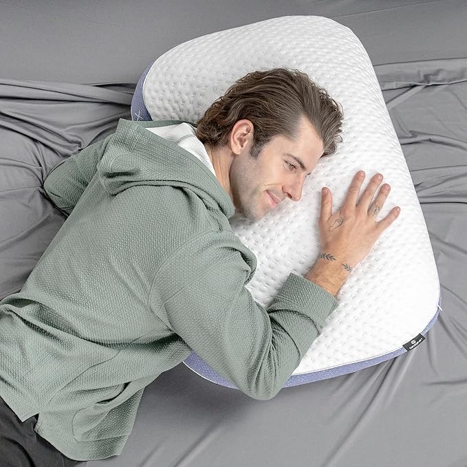 Bedgear Balance 3.X Cuddle Curve Performance Pillow – Firm Pillow – Neutral/Warm Sleepers – Moisture Wicking Pillow with Hypoallergenic, Washable, Removable Cover - LeafyLoom