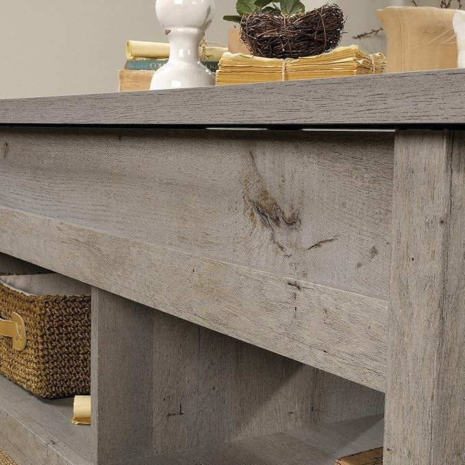 Sauder Cannery Bridge Lift Top Coffee Table, Mystic Oak finish - LeafyLoom