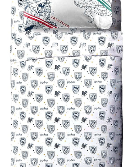 Jay Franco Harry Potter Stand Together 7 Piece Full Size Bed Set - includes Comforter & Sheet Set - Super Soft Kids Bedding Fade Resistant Microfiber (Official Harry Potter Product) - LeafyLoom