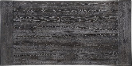 NicBex Dining Table Contemporary Kitchen Table Farmhouse Rustic Square Dining Table, Weathered Gray Oak Rectangular Dining Table, Easy Assembly, Oak - LeafyLoom